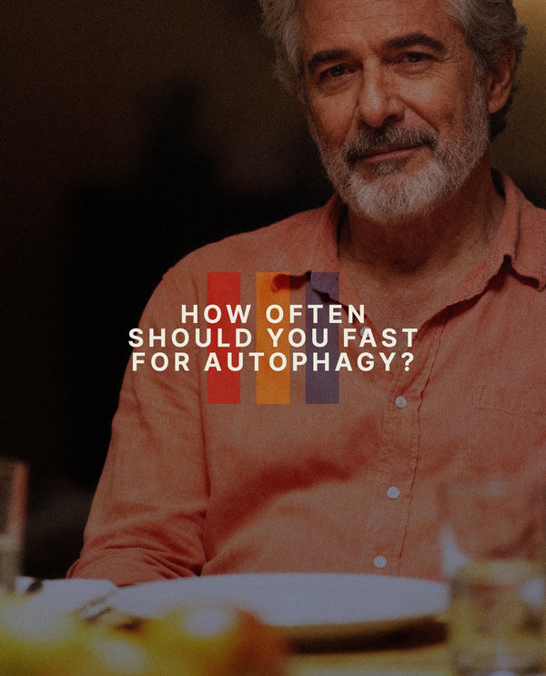 A man fasting for autophagy.